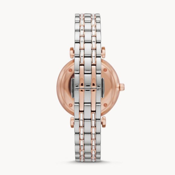 Emporio Armani Two-Hand Two-Tone Stainless Steel